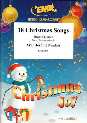 18のクリスマス・ソング（きよしこの夜，ジングルベル他）【金管四重奏】《輸入金管アンサンブル》の画像