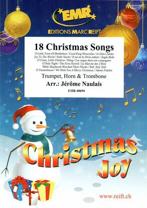 18のクリスマス・ソング（きよしこの夜，ジングルベル他）【金管三重奏】(Tp，Hrn，Tb)《輸入金管アンサンブル》の画像