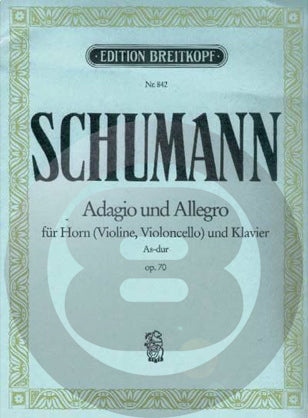 シューマン／アダージョとアレグロ・変イ長調 op.70・原典版