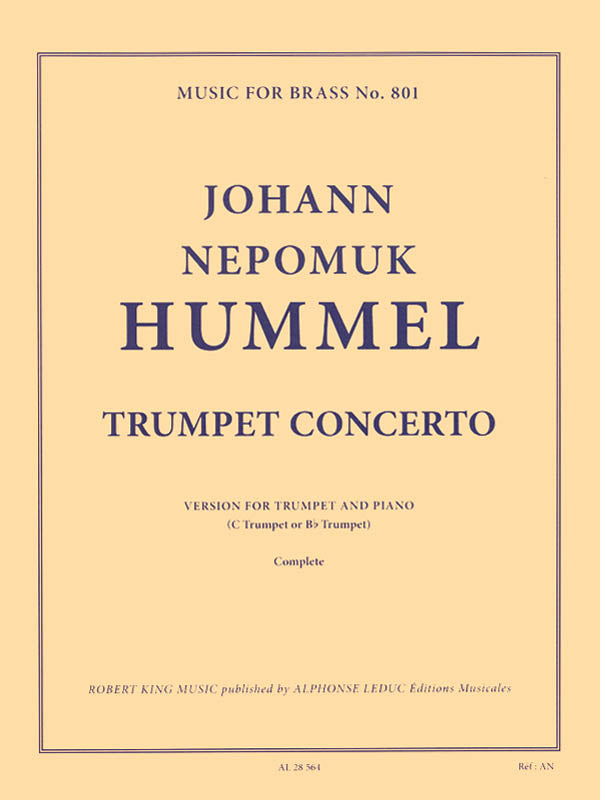 フンメル／トランペット協奏曲 変ホ長調《輸入トランペット楽譜