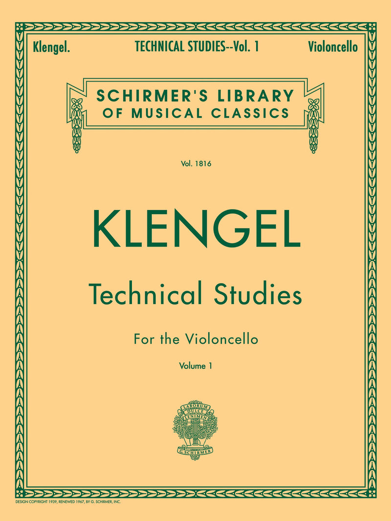 J.クレンゲル／チェロのための技術的練習 第1巻の画像