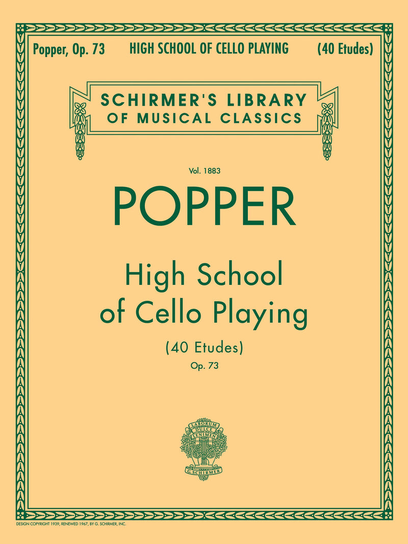 D.ポッパー／チェロ演奏の高等課程への練習曲 op.73の画像