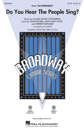 民衆の歌(ミュージカル「レ・ミゼラブル」より)(SATB: 混声四部合唱) 輸入合唱楽譜の画像