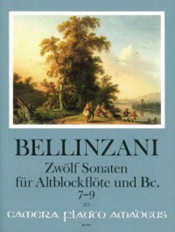 P.B.ベリンツァーニ／12のソナタ op.3 第7番から第9番まで※出版社都合により、納期にお時間をいただく場合がございますの画像