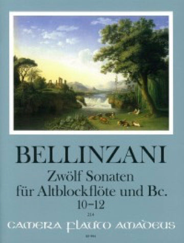 P.B.ベリンツァーニ／12のソナタ op.3 第10番から第12番まで※出版社都合により、納期にお時間をいただく場合がございますの画像