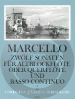 B.マルチェッロ／12のソナタ op.2 第1巻(ソナタ第1～3番収録)※出版社都合により、納期にお時間をいただく場合がございますの画像