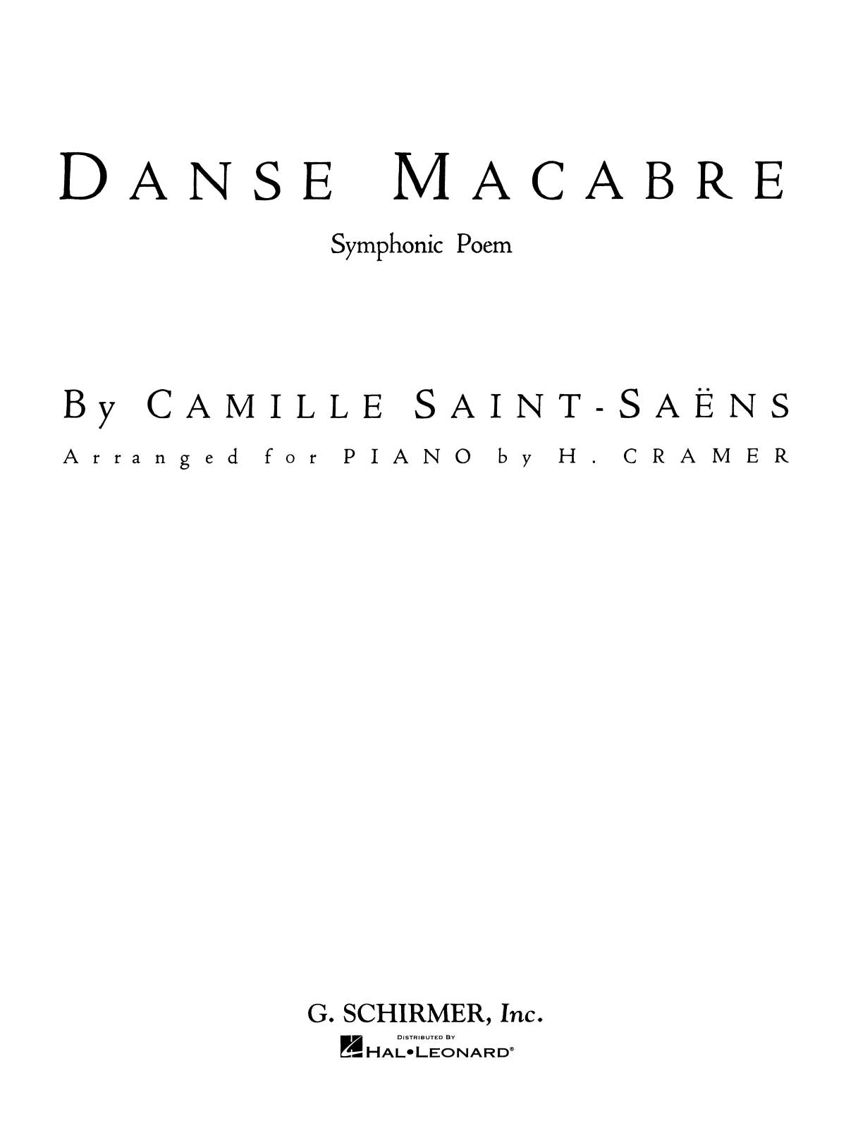 サン＝サーンス／死の舞踏《輸入ピアノ楽譜》 – ロケットミュージック