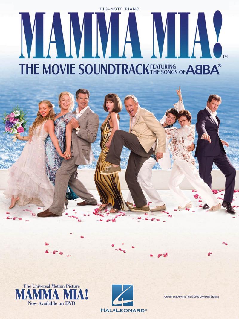 洋書◆ABBA マンマ・ミーア公式写真集 本 音楽 ミュージシャン アバ／映画「マンマ・ミーア」曲集（大きい音符シリーズ）《輸入