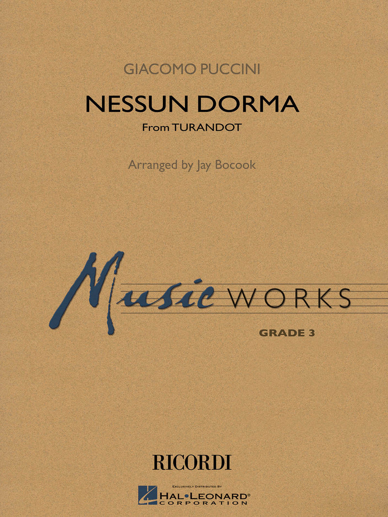 《吹奏楽譜》トゥーランドットより「誰も寝てはならぬ」(Nessun Dorma) プッチーニ(Puccini)【輸入】の画像