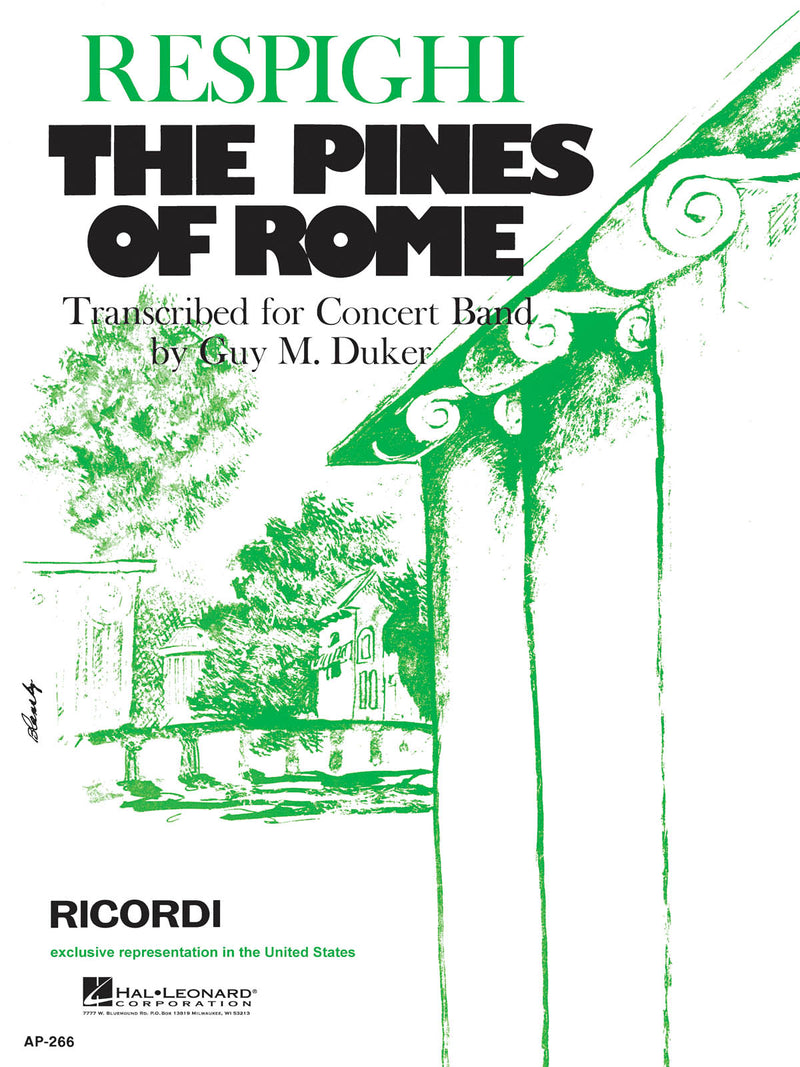 《吹奏楽譜》交響詩「ローマの松」(Pines of Rome) レスピーギ(Respighi)【輸入】の画像