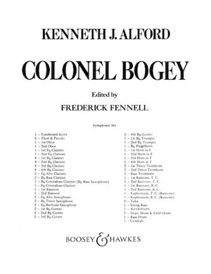 《吹奏楽譜》ボギー大佐(フェネル改訂版)(Colonel Bogey) アルフォード(Alford)【輸入】の画像