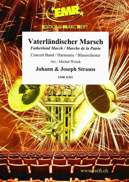 《吹奏楽譜》祖国行進曲(Vaterlandischer) シュトラウス2世(Strauss II )【輸入】の画像