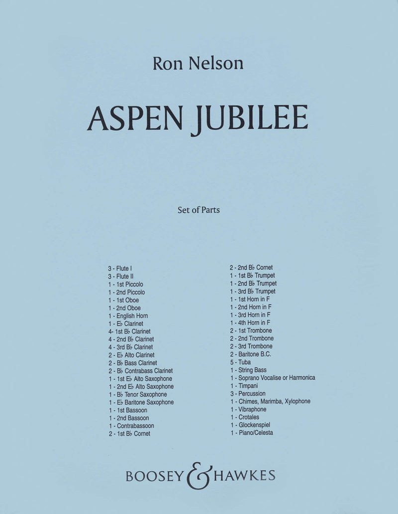 アスペン・ジュビリー (ネルソン) 吹奏楽譜の画像