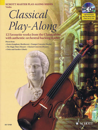 クラシカル名曲プレイアロング(Beethoven,Mozart,他全12曲,CD付)《輸入ヴァイオリン楽譜》の画像