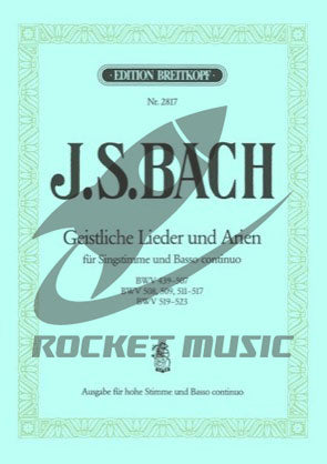 J.S.バッハ/宗教的歌曲とアリア集(高声用)《輸入声楽,合唱譜 J.S.バッハ/宗教的歌曲とアリア集(高声用)《輸入声楽,合唱譜