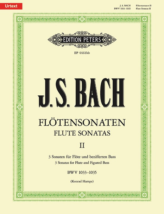 J.S.バッハ／フルート・ソナタ集第1巻 BWV 1033-1035 フルート