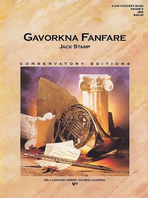 ガヴォーナ・ファンファーレ(スコアのみ) (スタンプ) 吹奏楽譜の画像