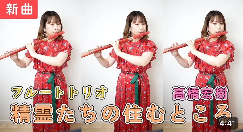 精霊たちの住むところ(comp:高橋宏樹）〈フルート3重奏楽譜〉本日リリース❗️