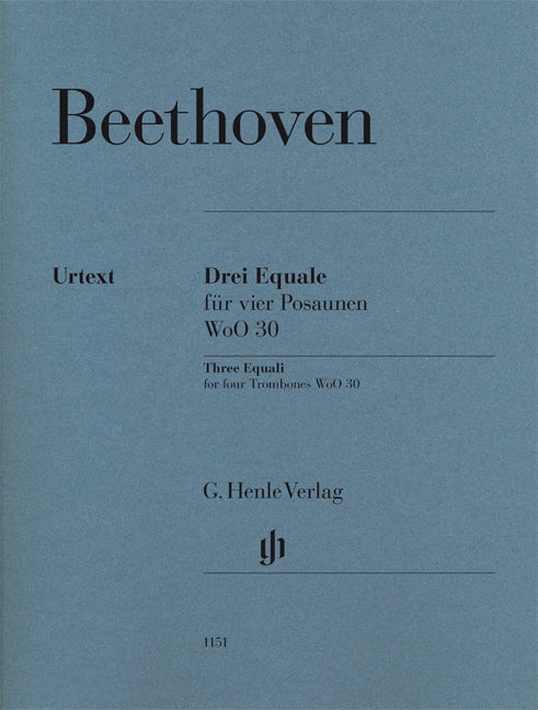 3つのエクヴァーレ WoO 30（ベートーヴェン）【トロンボーン四重奏】《輸入金管アンサンブル》の画像