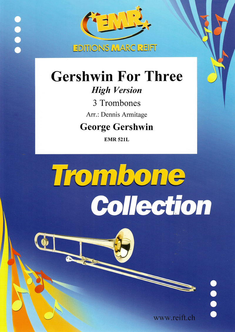 三重奏のためのガーシュウィン（6曲メドレー）【トロンボーン三重奏】《輸入金管アンサンブル》の画像