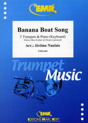 バナナ・ボート・ソング【トランペット三重奏／ピアノ】《輸入金管アンサンブル》の画像