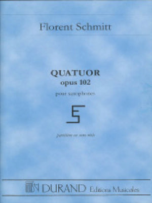 四重奏曲， op.102（スコアのみ）【サクソフォーン四重奏】《輸入木管アンサンブル》の画像