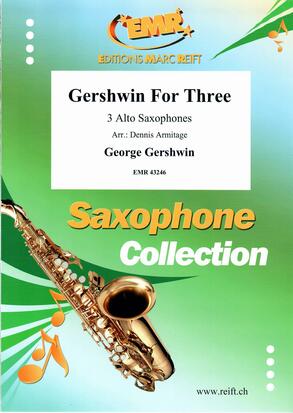 三重奏のためのガーシュウィン（6曲メドレー）【サクソフォーン三重奏】(3 A.Sax)《輸入木管アンサンブル》の画像