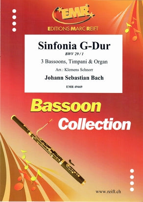 シンフォニア 第10番 ト長調（J.S.バッハ）【バスーン三重奏】《輸入木管アンサンブル》の画像