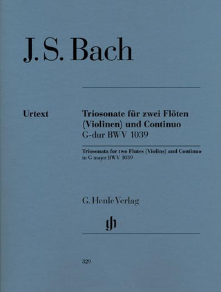 トリオ・ソナタト 長調 BWV 1039(J.S.バッハ)(原典版/ヘンレ社)《輸入フルート楽譜》の画像