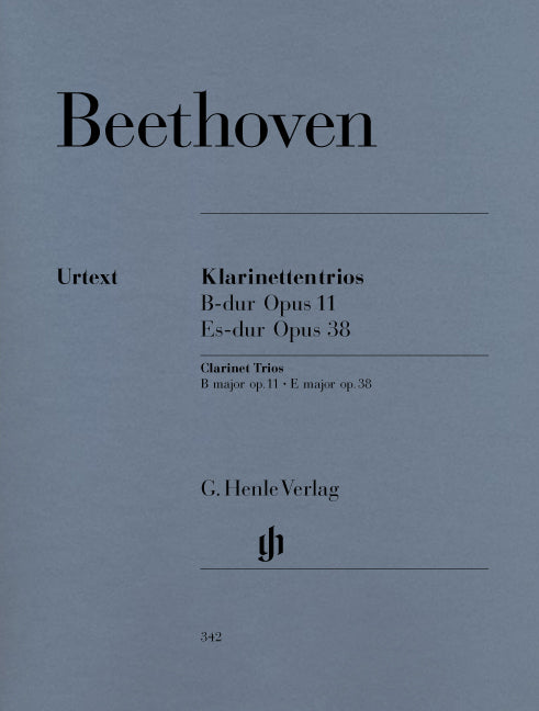 ベートーヴェン／クラリネット三重奏曲集《輸入三重奏楽譜》の画像