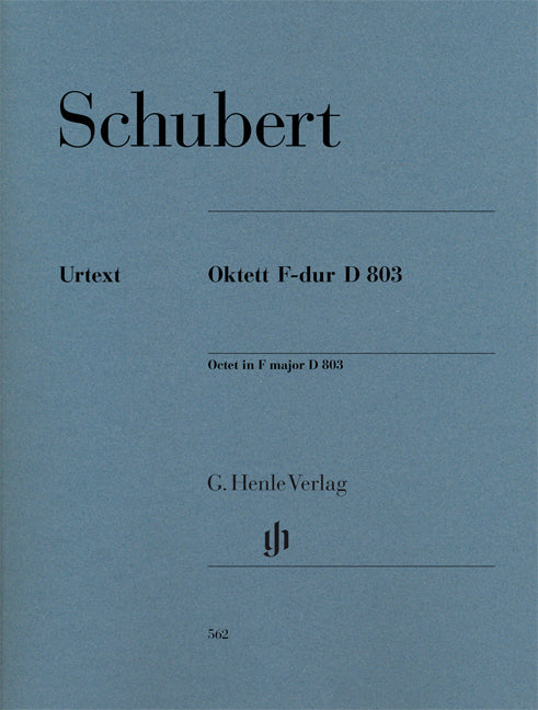 シューベルト／八重奏曲 ヘ長調 D 803《輸入八重奏楽譜》の画像