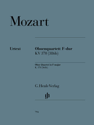 オーボエ四重奏曲 ヘ長調 K.370(368b)(各パート譜セット)(モーツァルト)(原典版/ヘンレ社)《輸入オーボエ楽譜》の画像