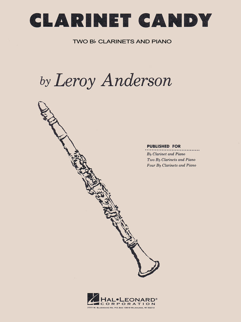 ルロイ・アンダーソン／クラリネット・キャンディー 【2本のクラリネット、ピアノ】《輸入木管アンサンブル》の画像