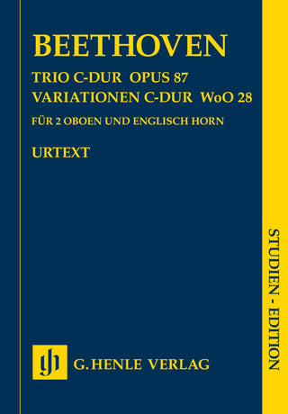 ベートーヴェン／トリオ ハ長調 作品87 ＆ オーボエ2本とイングリッシュホルンのための変奏曲 ハ長調 WoO28（原典版/ヘンレ社）《輸入オーボエ楽譜》