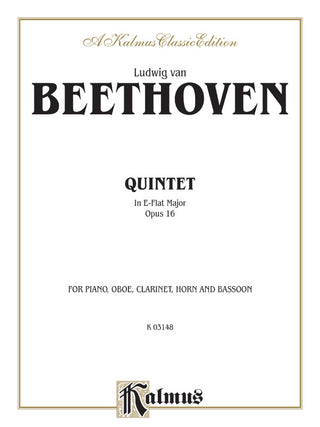 ベートーヴェン／五重奏曲 op.16《輸入五重奏楽譜》