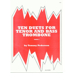 ペダーソン／10のテナートロンボーンとバストロンボーンのためのデュオ《輸入トロンボーン楽譜》の画像