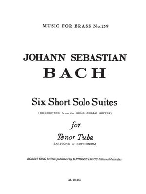 J.S.バッハ／6つの短いソロ組曲《輸入ユーフォニアム楽譜》の画像