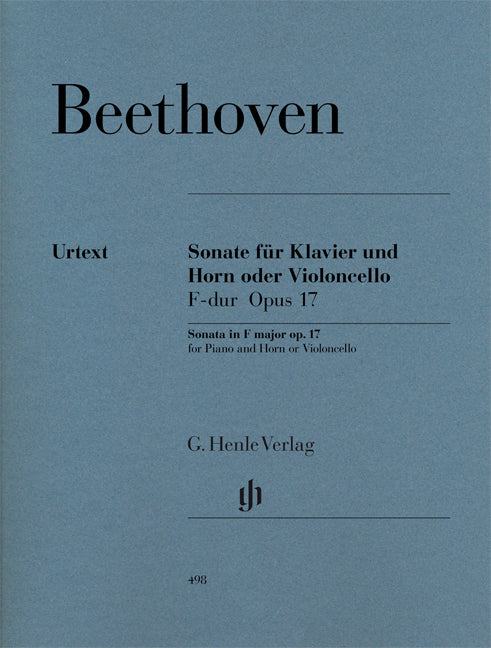 ベートヴェン／ホルン(またはチェロ)・ソナタ ヘ長調 作品17《輸入ホルン楽譜》の画像