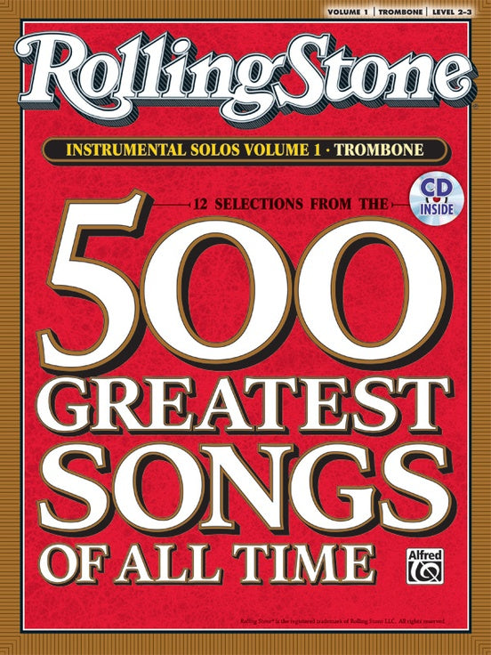 ローリングストーン誌が選ぶ「歴代最高の500曲」から12曲，vol.1【トロンボーン編】(インストゥルメンタル・プレイ・アロング・シリーズ、CD付)の画像