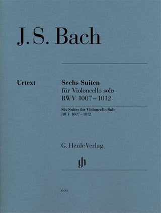 バッハ／6つの無伴奏チェロ組曲 BWV 1007-1012 (原典版/ヘンレ社)《輸入チェロ楽譜》の画像
