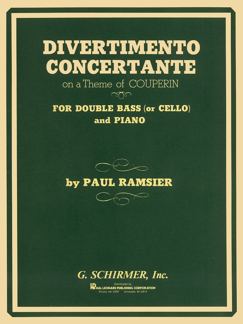 P.ラムジェ／クープランの主題によるディベルティメント・コンチェルタンテ(チェロ(コントラバス)とピアノ)の画像