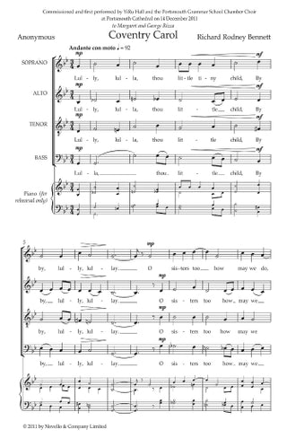 コベントリー・キャロル《輸入合唱楽譜》