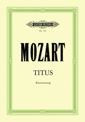 モーツァルト／歌劇「皇帝ティートの慈悲」より K.621(ヴォーカル・スコア）(ペータース出版)※出版社都合により、納期にお時間をいただく場合がございますの画像