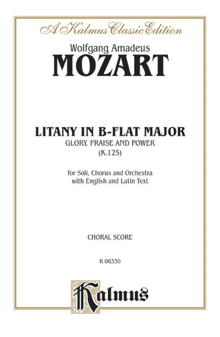 モーツァルト／リタニア 変ロ長調 K. 125《輸入合唱楽譜》