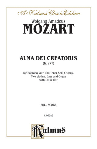 モーツァルト／アルマ・デイ・クレアトリス K. 277《輸入合唱楽譜》