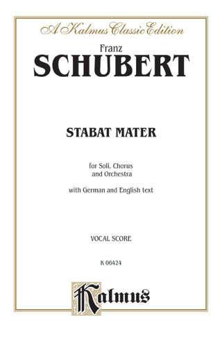 シューベルト／スターバト・マーテル（クロプシュトック）《輸入合唱楽譜》