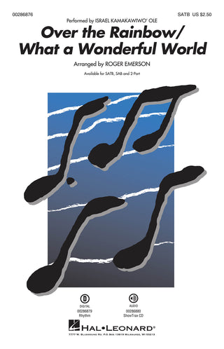虹の彼方に/この素晴らしき世界（イズversion)（SATB: 混声四部合唱) 輸入合唱楽譜の画像