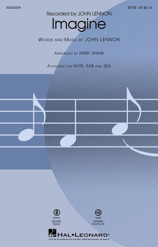 ジョン・レノン／イマジン(SATB: 混声四部合唱) 輸入合唱楽譜の画像