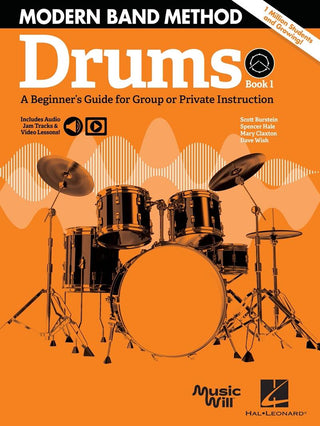 モダン・バンド・メソッド1(13曲収録)(音源・ビデオダウンロード版)《輸入ドラム楽譜》の画像