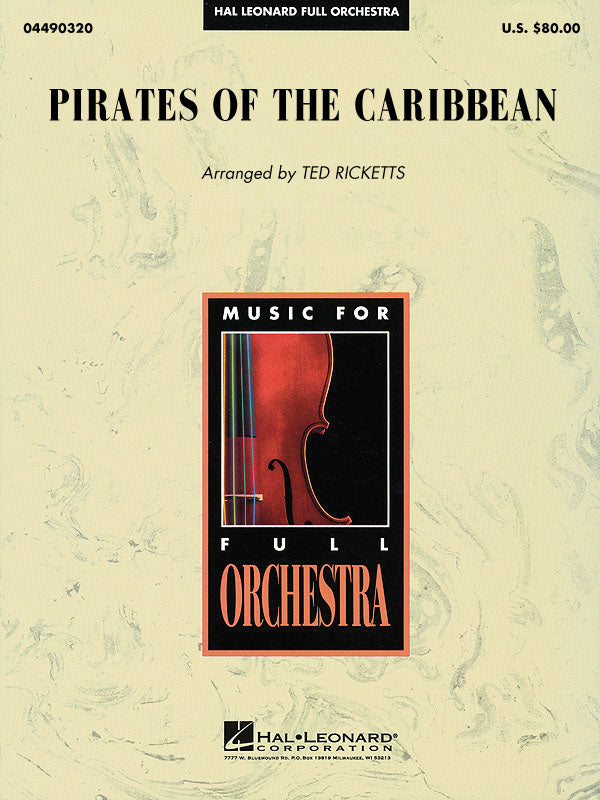 「パイレーツ・オブ・カリビアン～呪われた海賊たち」メドレー オーケストラ楽譜の画像